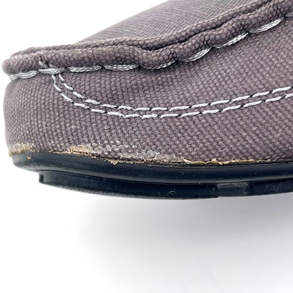 Levis Comfort Canvas Loafers Mens Size 9.5 Gray Textile Upper Casual Style Boat - Picture 12 of 16